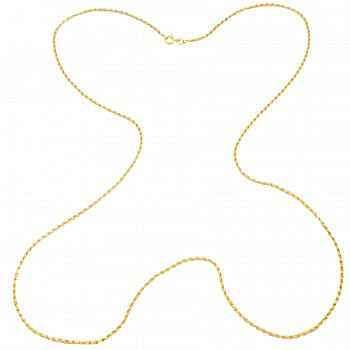 18ct gold 11.8g Hayseed 30 inch Chain